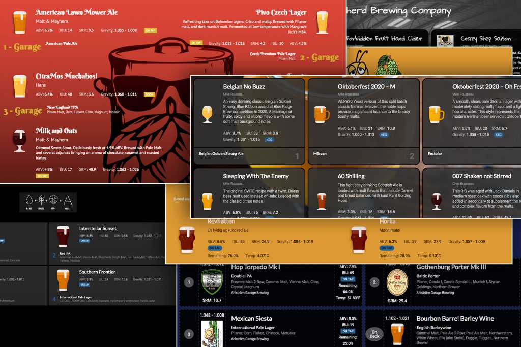 Digital Beer Tap List